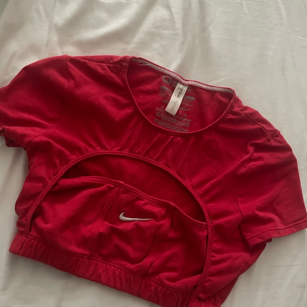 reworked nike cut out tee